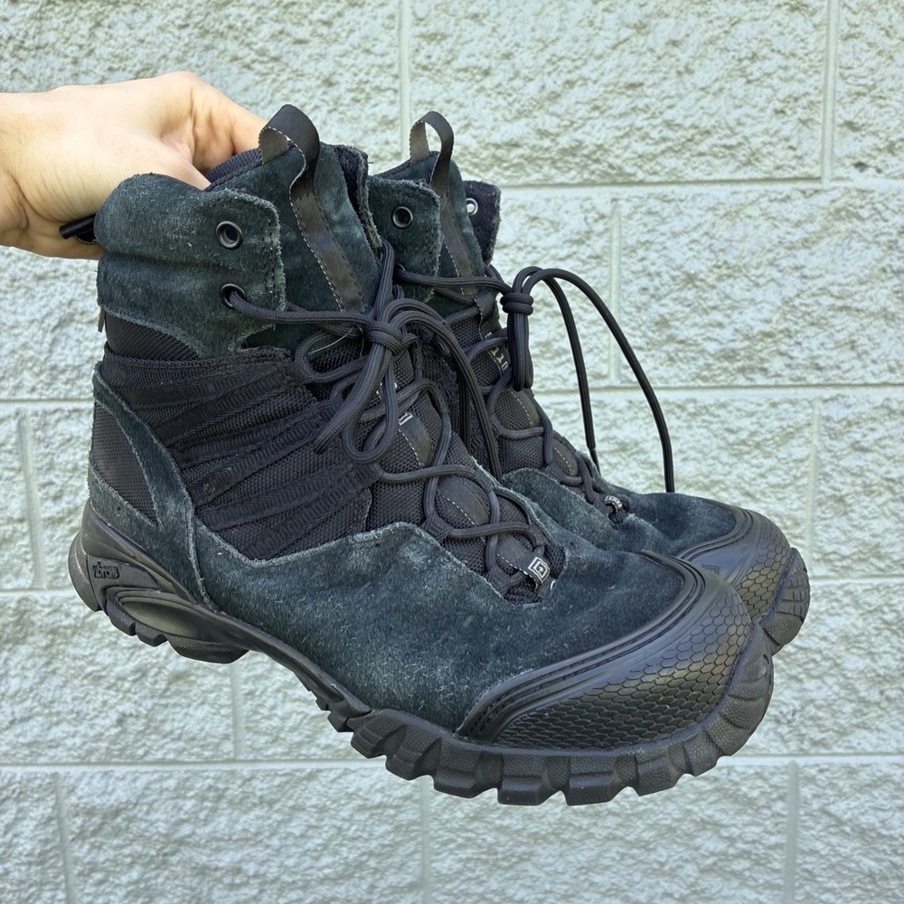 5.11 Tactical Men Union 6" WP Hiking Boots Vibram Sole 12390 Black Size 11.5 US